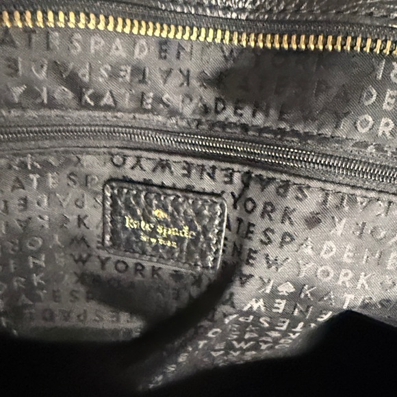 Kate Spade Large Pebbled Black Leather Tote - Picture 11 of 13